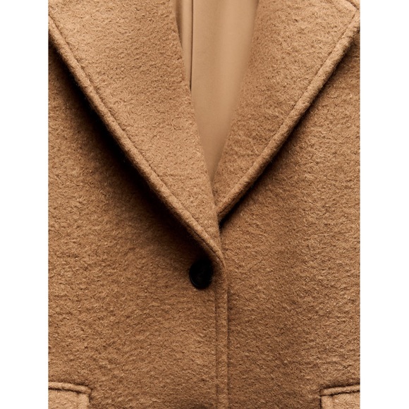 Caramel Boucle Coat - Picture 5 of 11